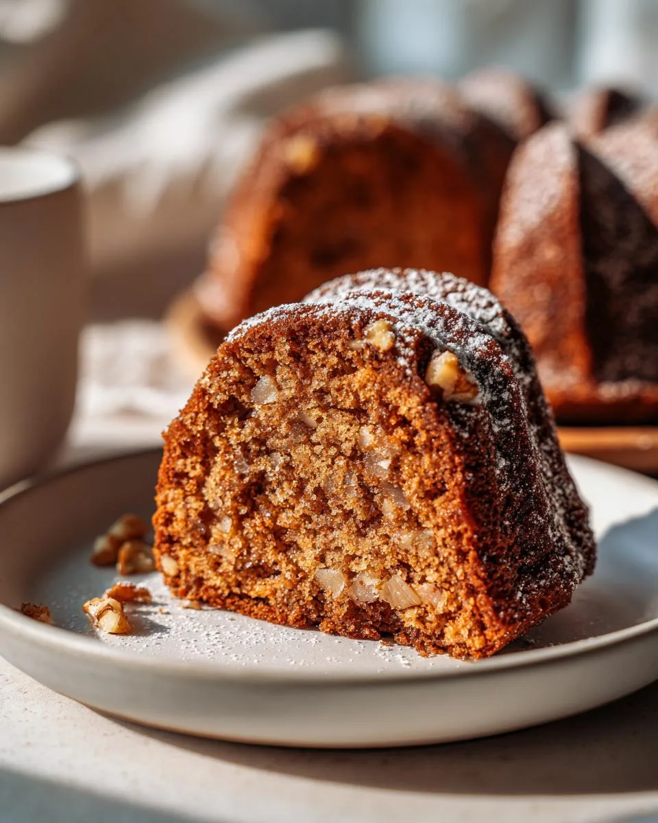Apple Walnut Bundt Cake - detail 2