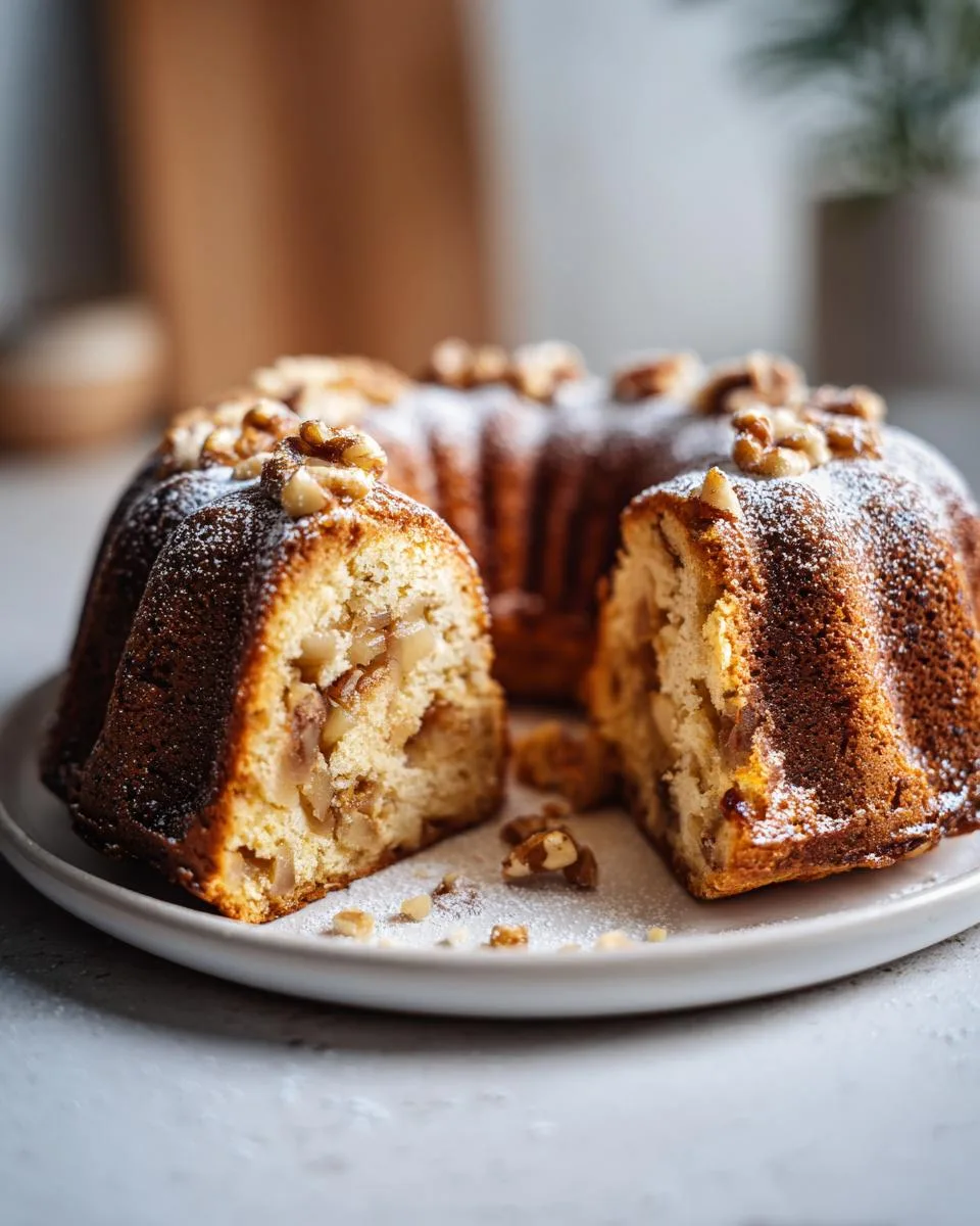 Apple Walnut Bundt Cake - detail 3