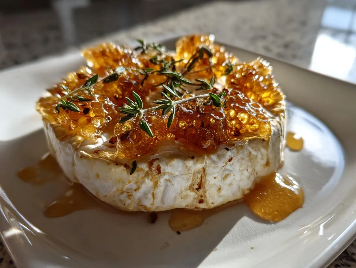 Baked Brie with Honeycomb