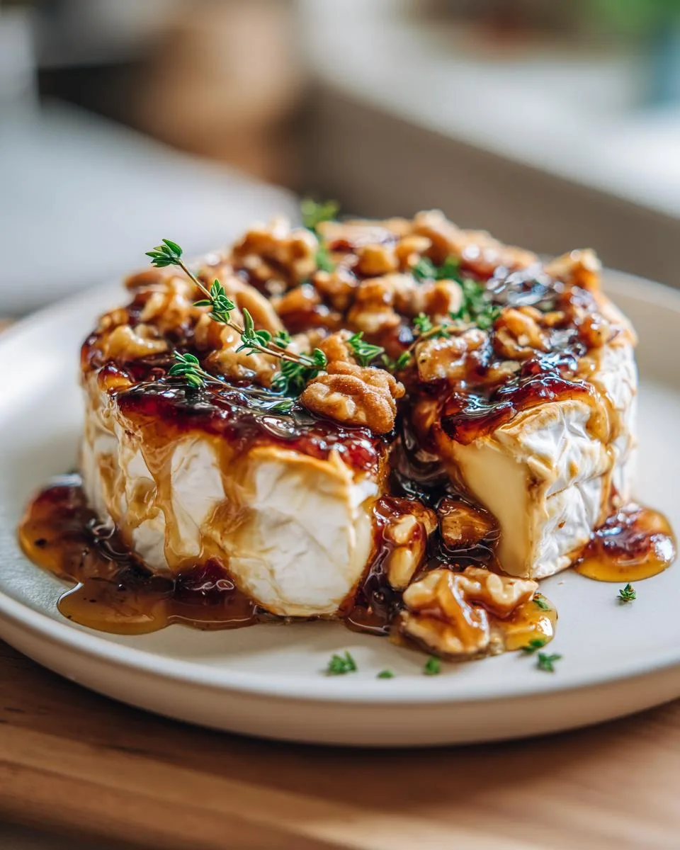 Baked Brie with Jam - detail 2