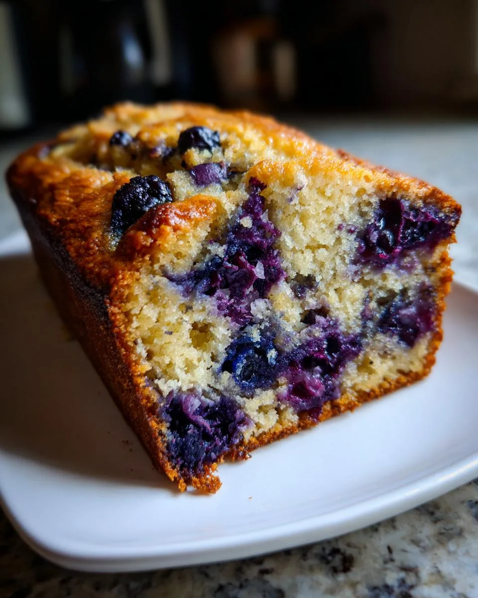 3-Ingredient Blueberry Banana Bread for a Blissful Breakfast 7 Blueberry Banana Bread - detail 2
