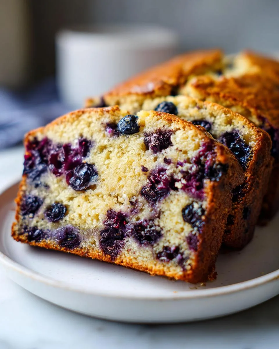 3-Ingredient Blueberry Banana Bread for a Blissful Breakfast 9 Blueberry Banana Bread - detail 4
