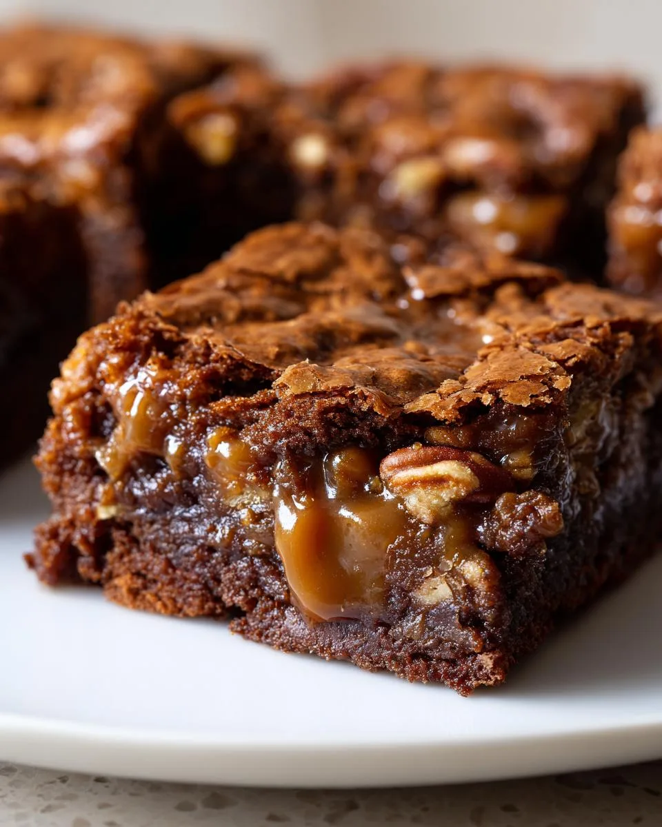 Irresistible Caramel Pecan Brownies Ready in 30 Minutes 9 Caramel Pecan Brownies - detail 4