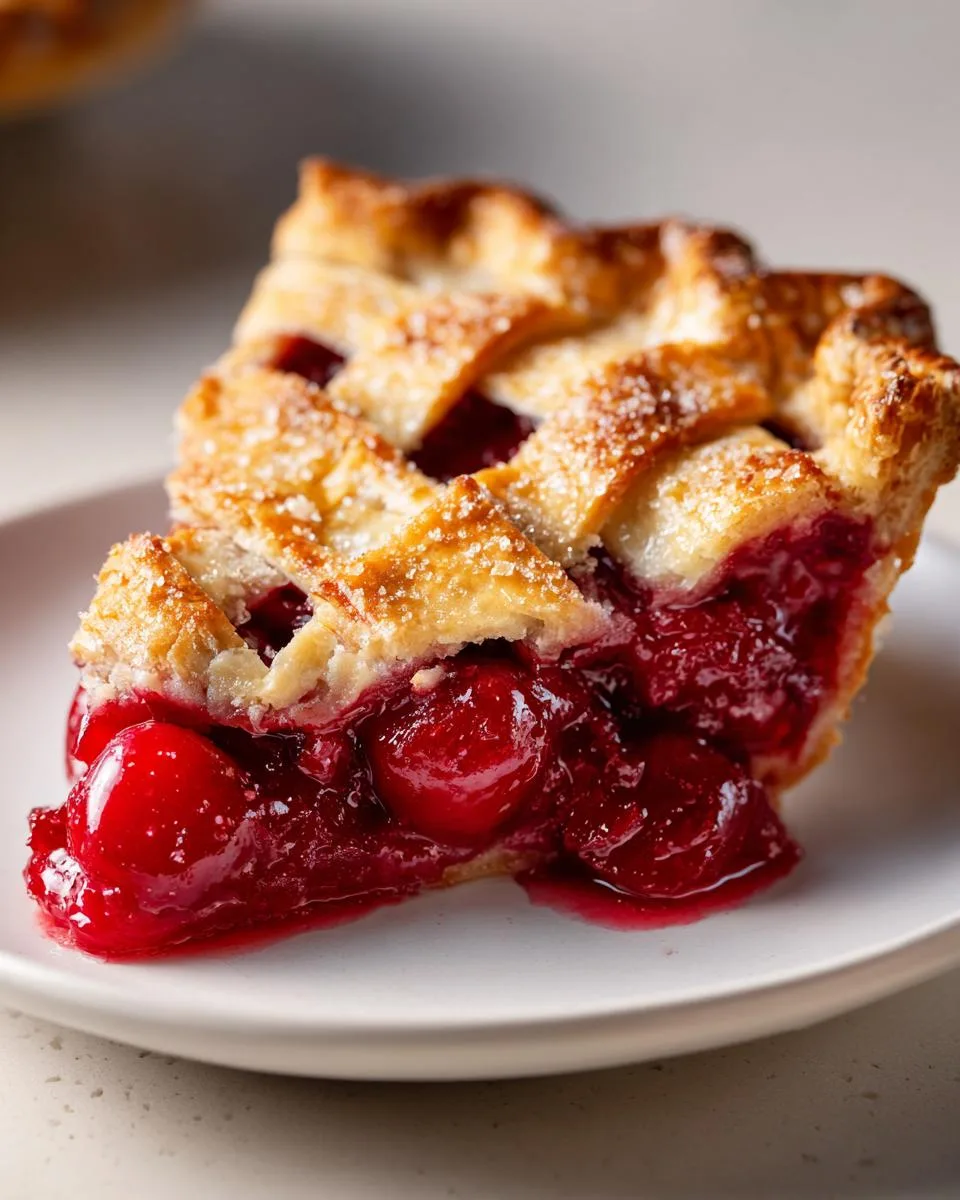 Irresistible 5-Ingredient Cherry Pie with Lattice Top Recipe 6 Cherry Pie with Lattice Top - detail 1