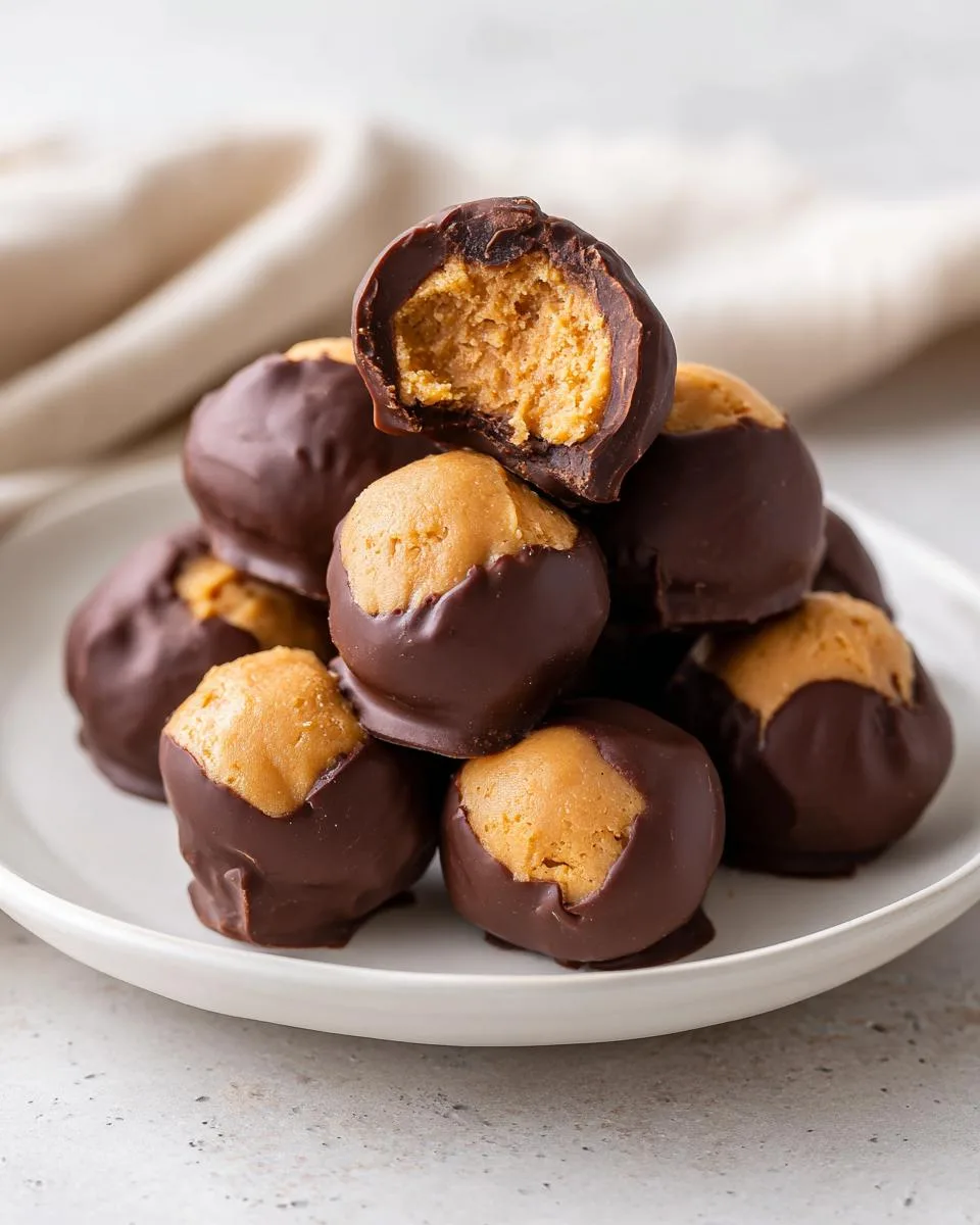 Chocolate Peanut Butter Buckeyes - detail 1