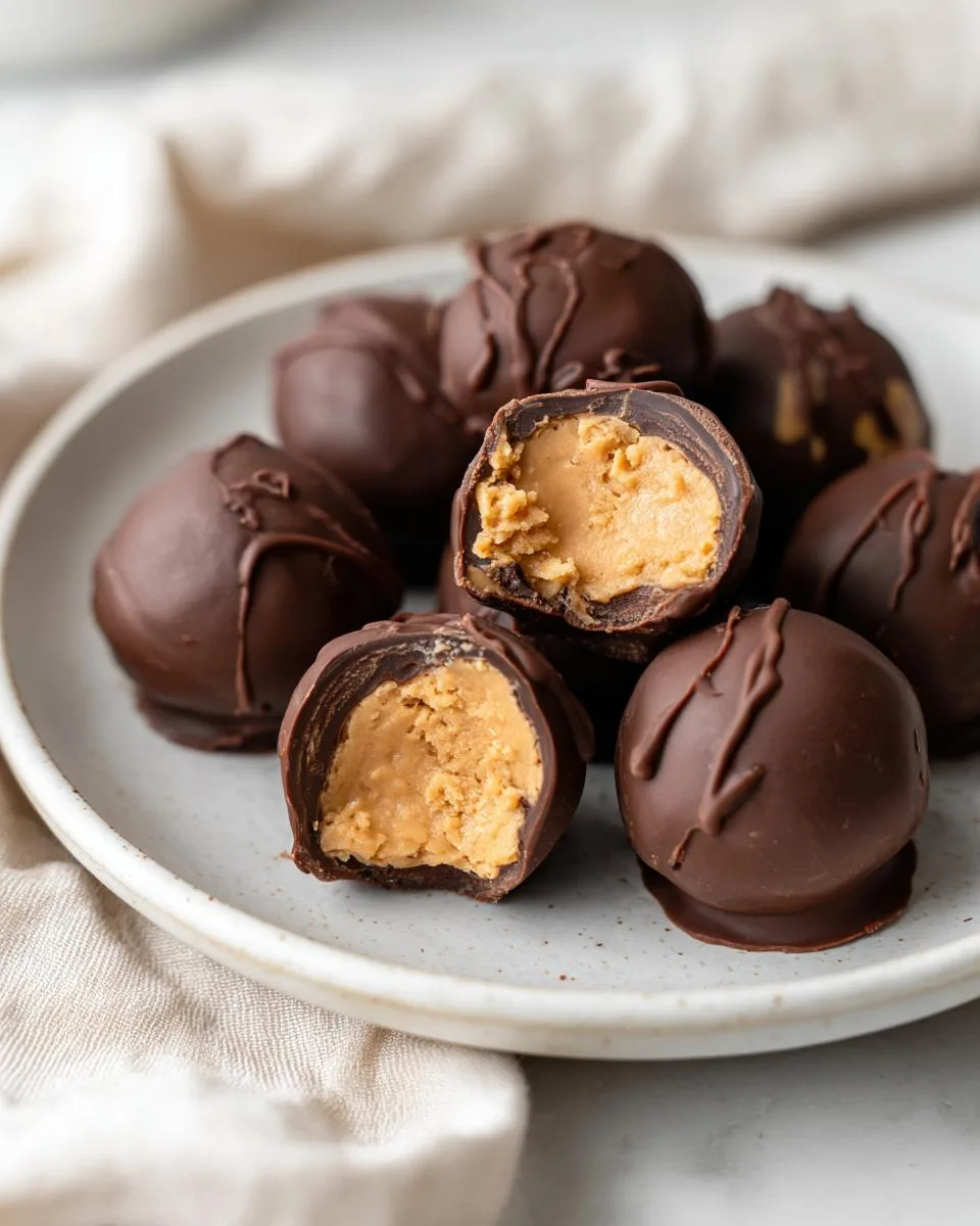 Chocolate Peanut Butter Buckeyes - detail 2