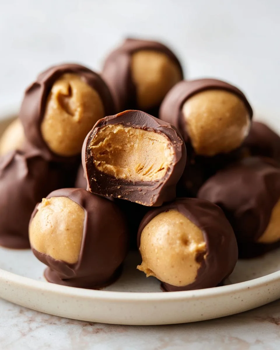 Chocolate Peanut Butter Buckeyes - detail 3