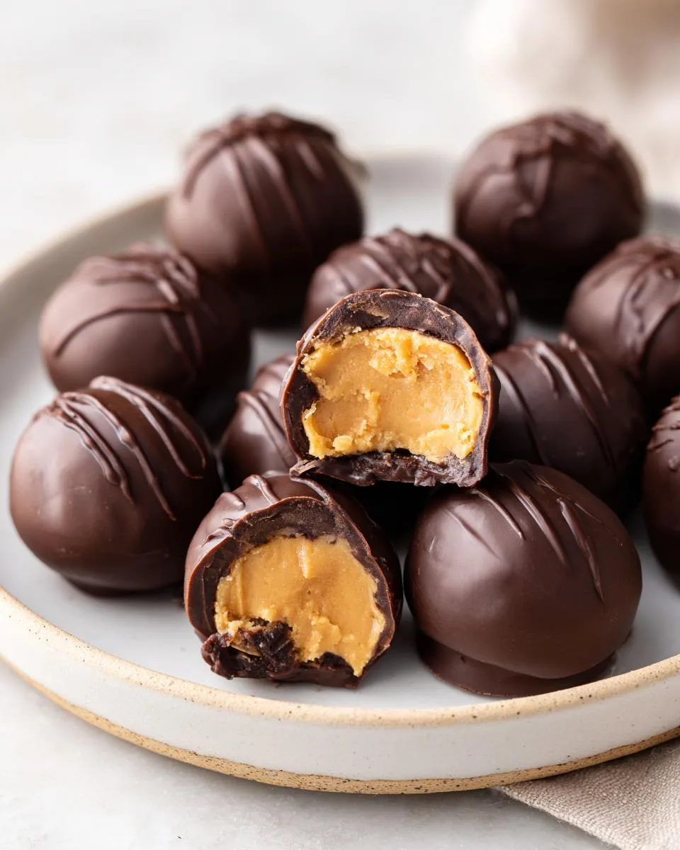 Chocolate Peanut Butter Buckeyes - detail 4