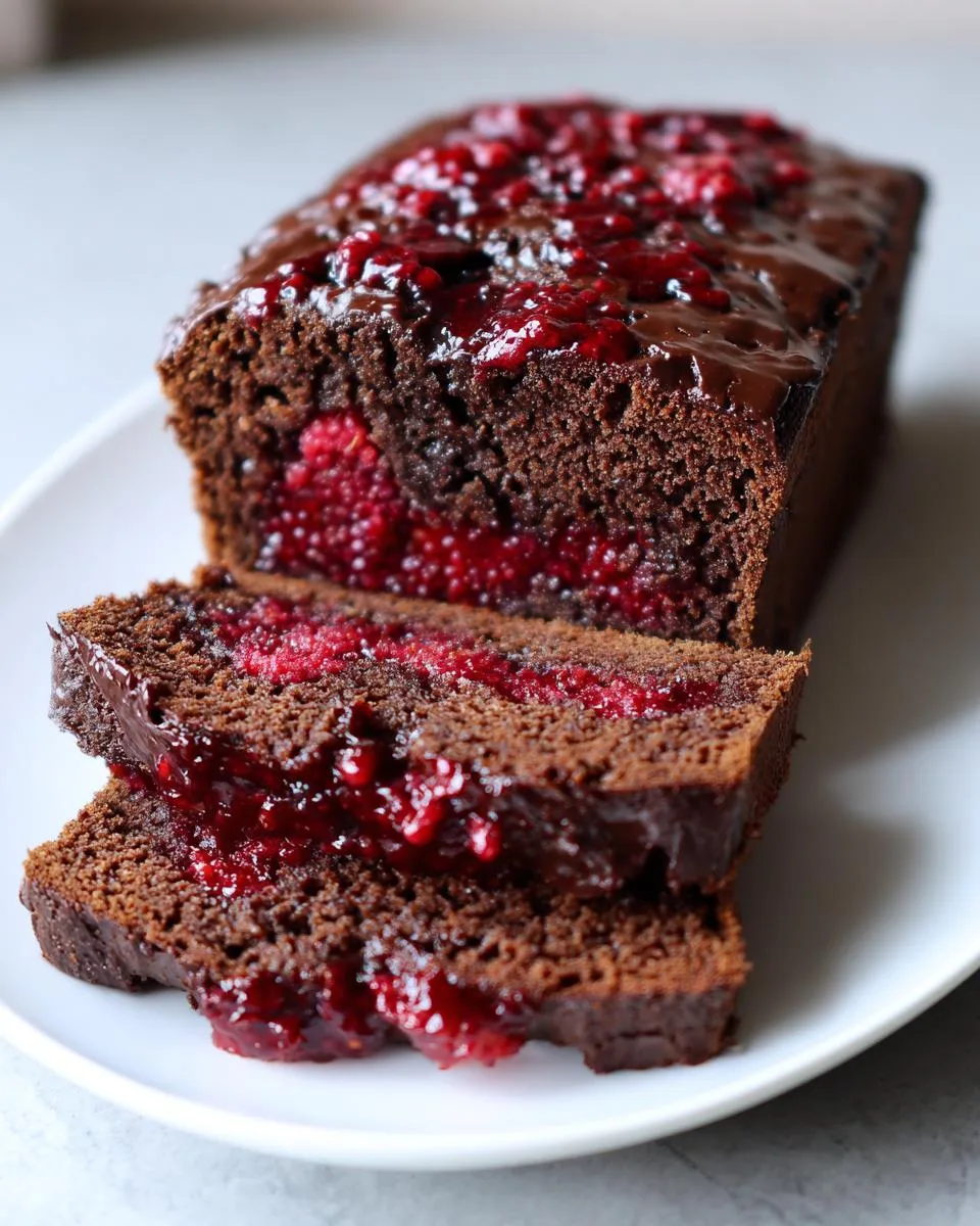 1 Dreamy Chocolate Raspberry Swirl Loaf You'll Crave 7 Chocolate Raspberry Swirl Loaf - detail 2