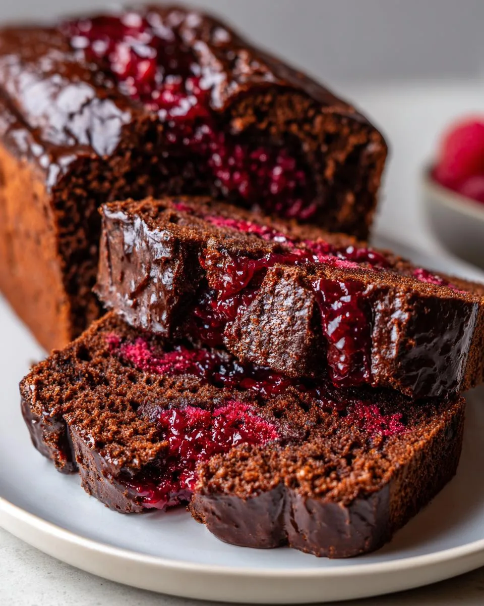 1 Dreamy Chocolate Raspberry Swirl Loaf You'll Crave 9 Chocolate Raspberry Swirl Loaf - detail 4