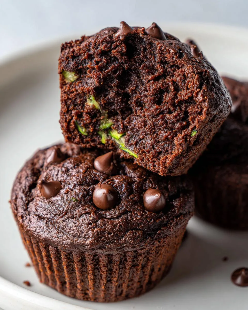 Moist Chocolate Zucchini Muffins Your Kids Will Devour in 20 Minutes 8 Chocolate Zucchini Muffins - detail 3