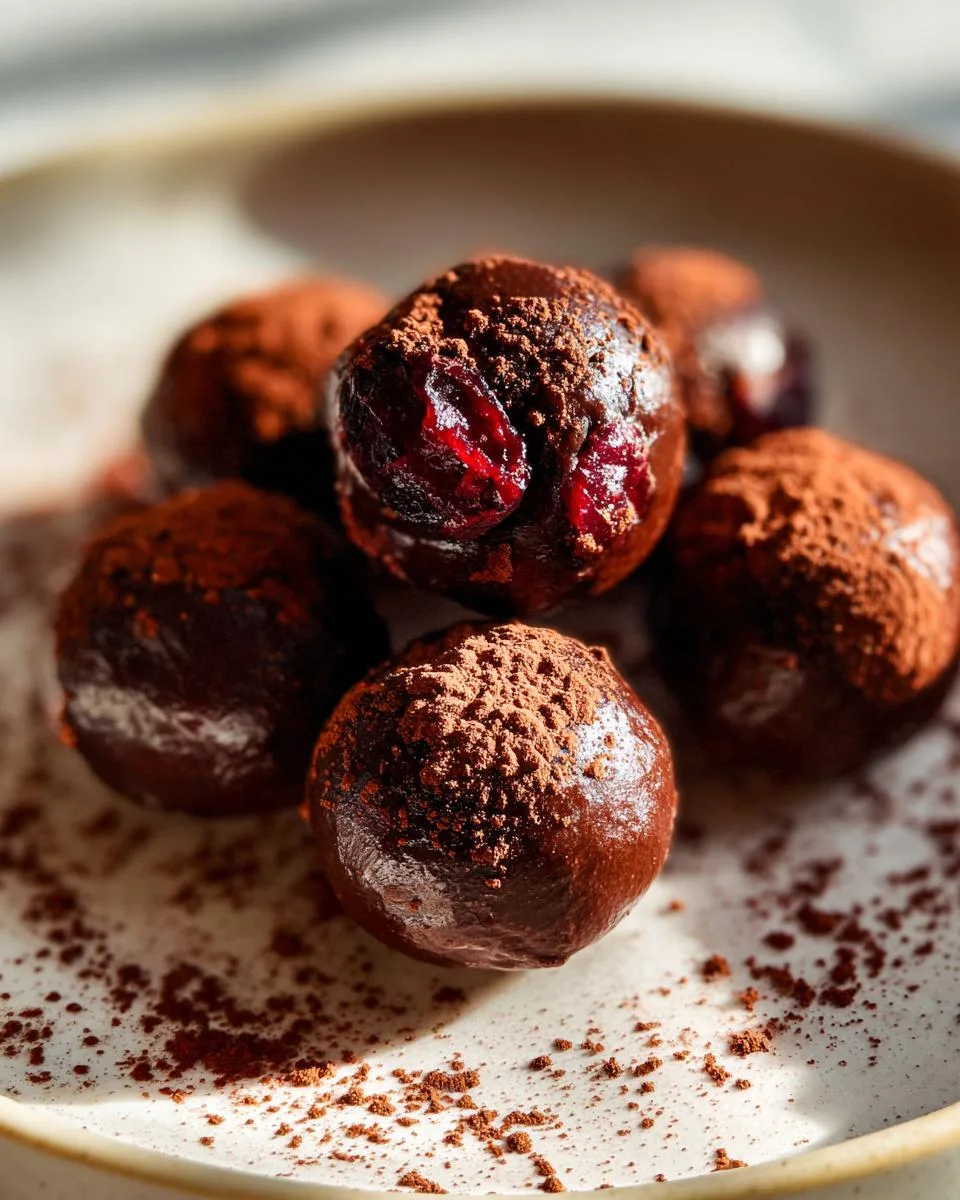 15-Minute Cranberry Chocolate Truffles - A Magical Holiday Fix 7 Cranberry Chocolate Truffles - detail 2