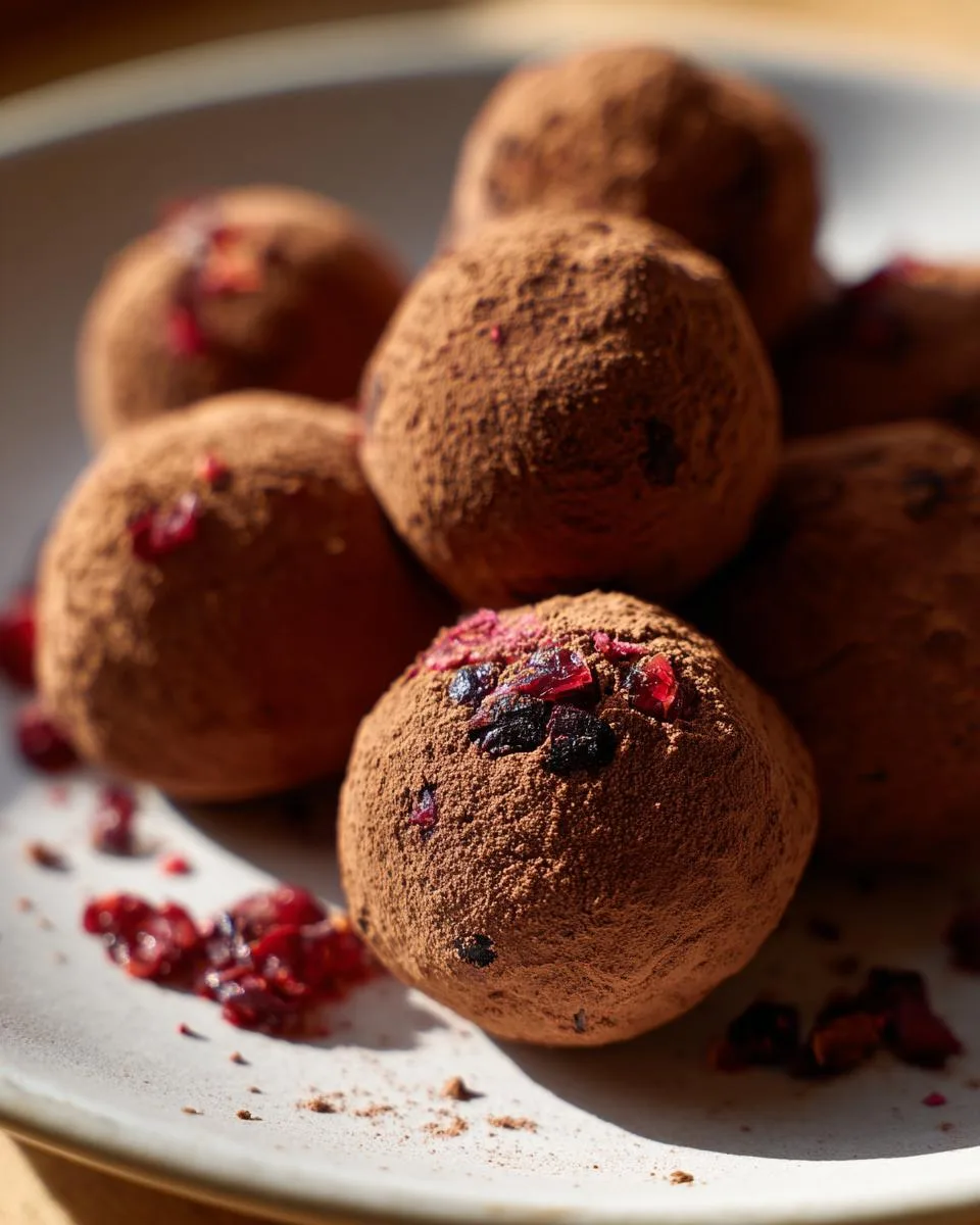 15-Minute Cranberry Chocolate Truffles - A Magical Holiday Fix 9 Cranberry Chocolate Truffles - detail 4