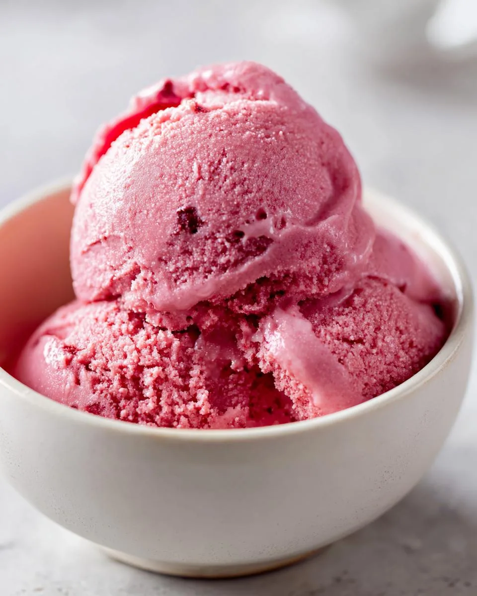 Cranberry Frozen Yogurt - detail 1