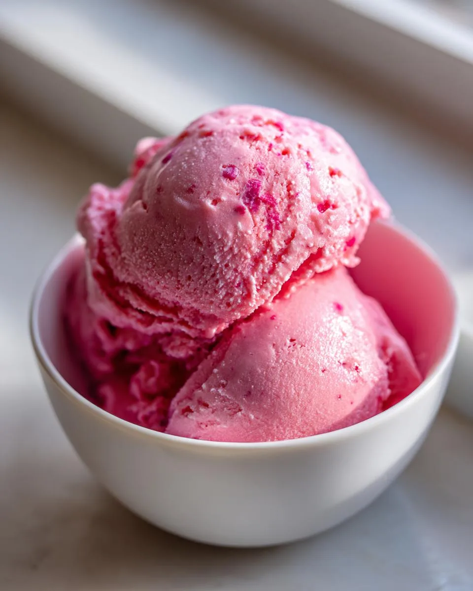 Cranberry Ice Cream - detail 2