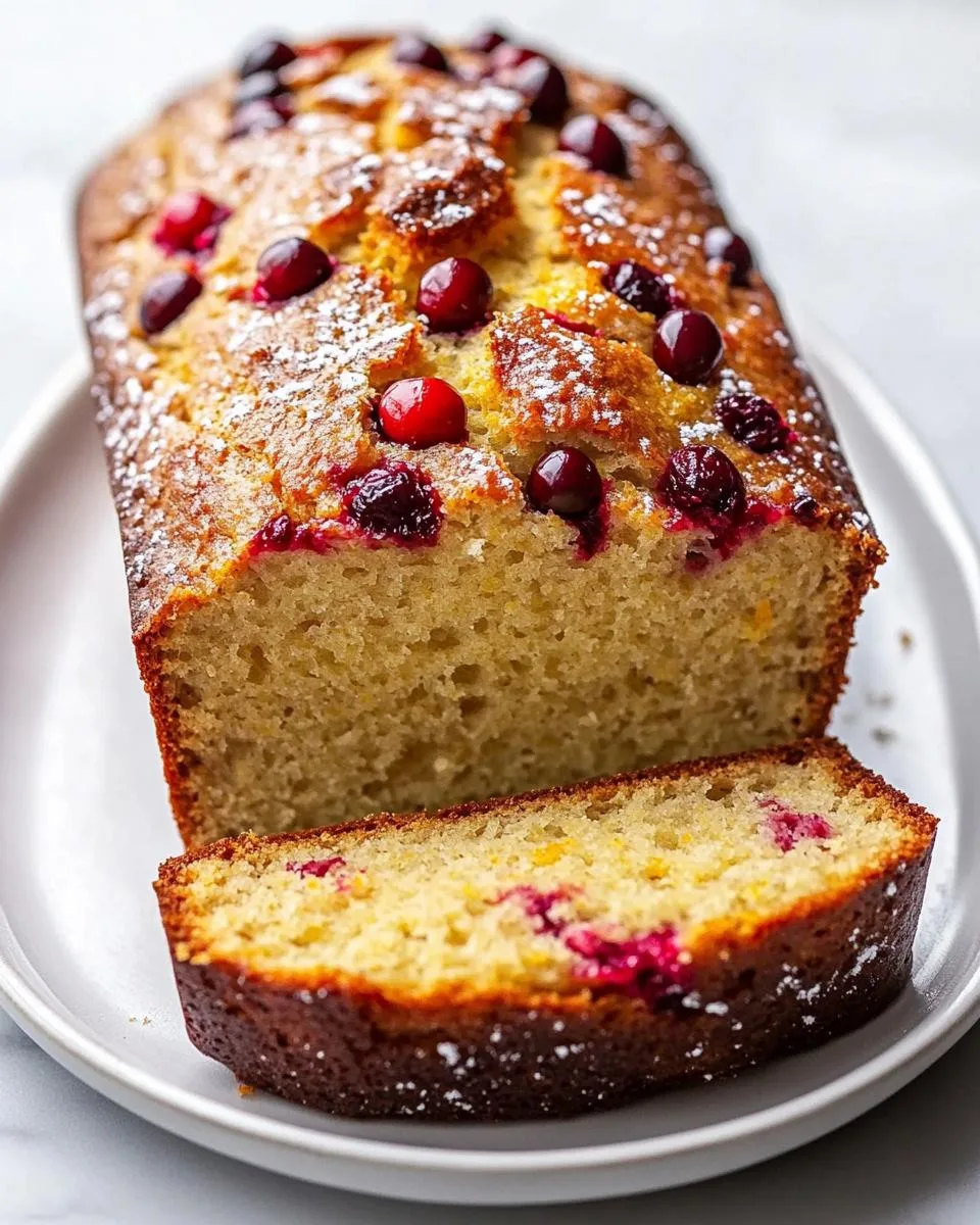 Cranberry Orange Bread - detail 1