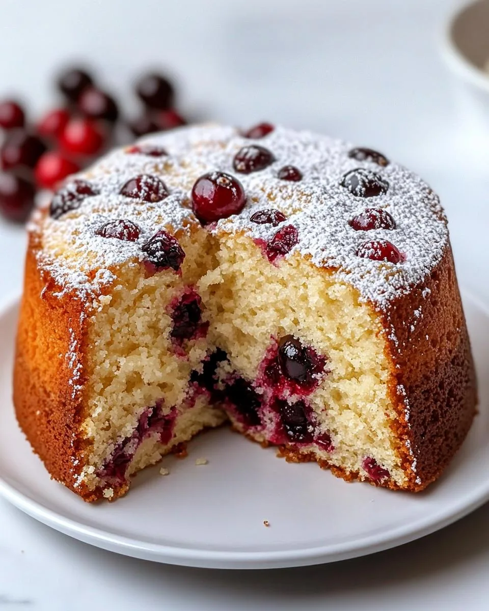 Cranberry Pound Cake - detail 2