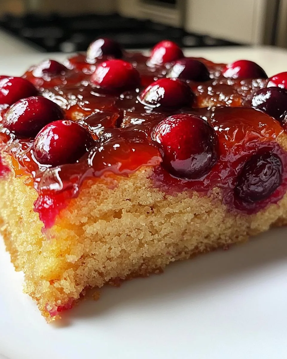 Cranberry Upside Down Cake - detail 1