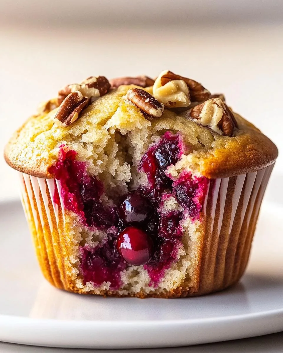 Cranberry Walnut Muffins - detail 1
