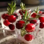 3-Ingredient Cranberry and Rosemary Ice Cubes (Stunningly Easy!) 8 Cranberry and Rosemary Ice Cubes