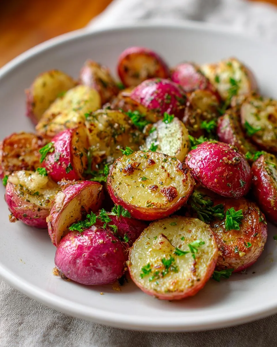Garlic Roasted Radishes - detail 1
