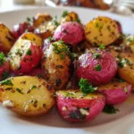 Garlic Roasted Radishes