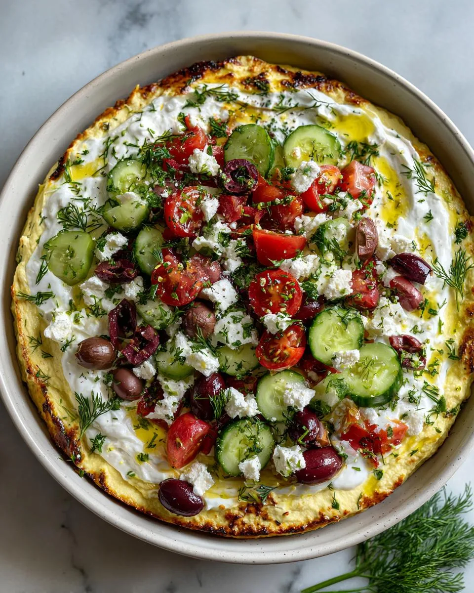 Layered Greek Dip - detail 2