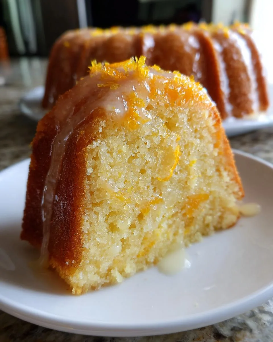 Orange Bundt Cake - detail 2