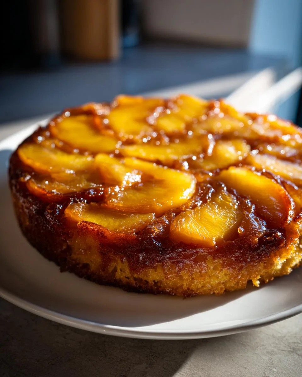 Peach Upside Down Cake - detail 1