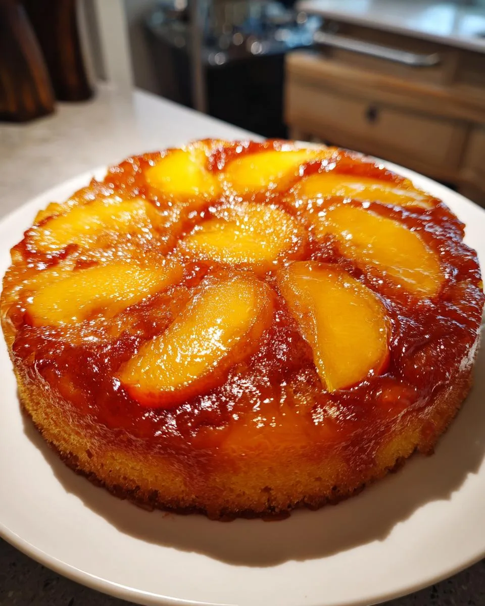 Peach Upside Down Cake - detail 2