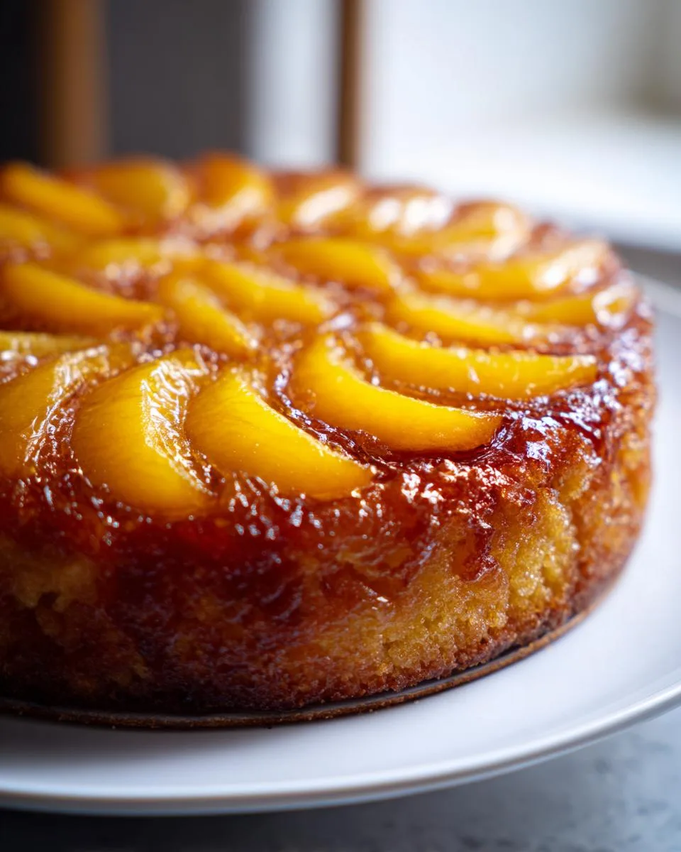 Peach Upside Down Cake - detail 3