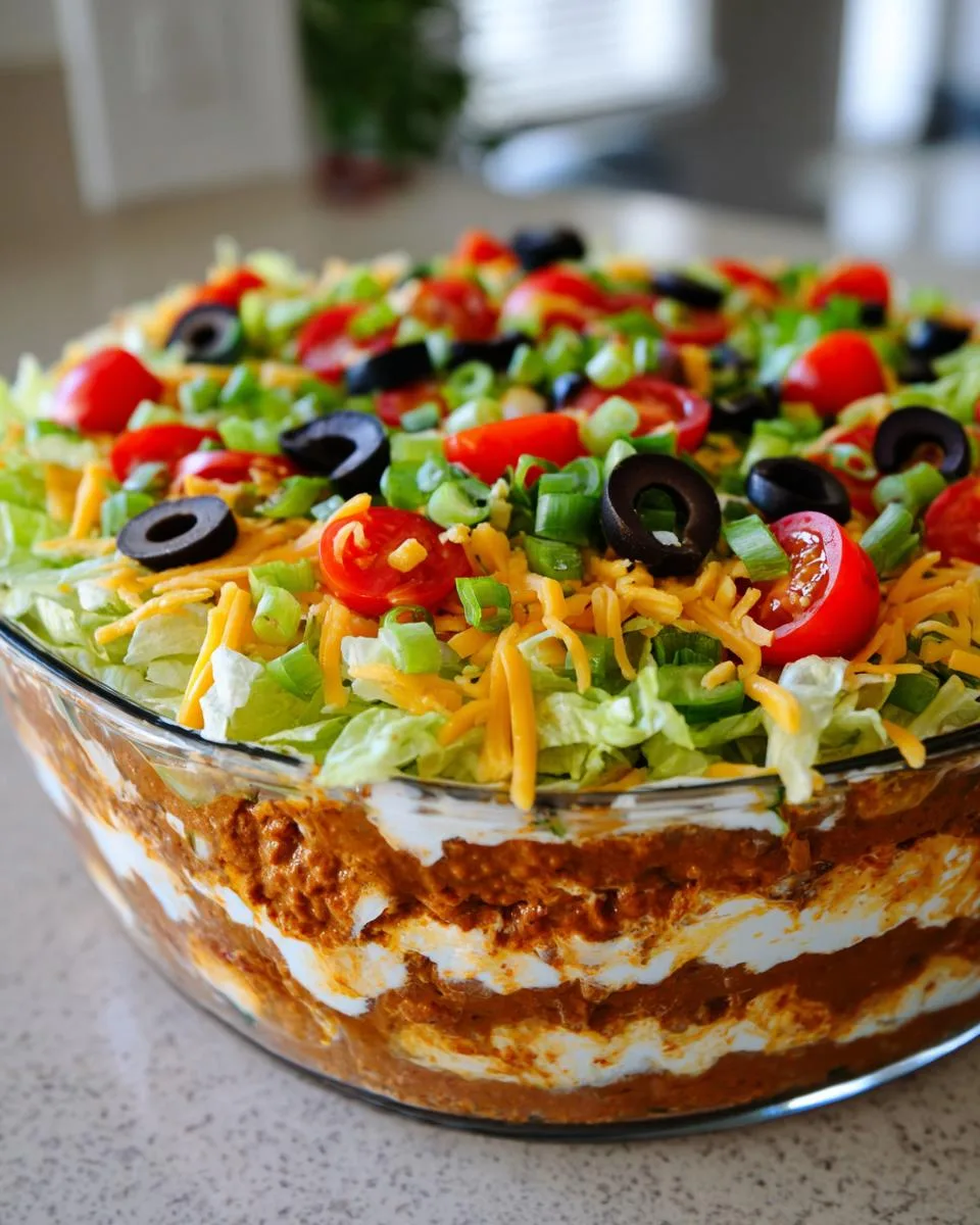 Seven-Layer Taco Dip - detail 1