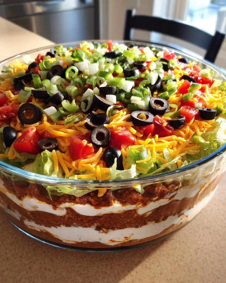 Seven-Layer Taco Dip - detail 2