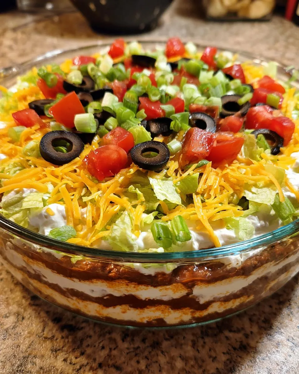 Seven-Layer Taco Dip - detail 4