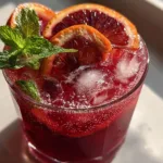 Sparkling red Orange Mocktail