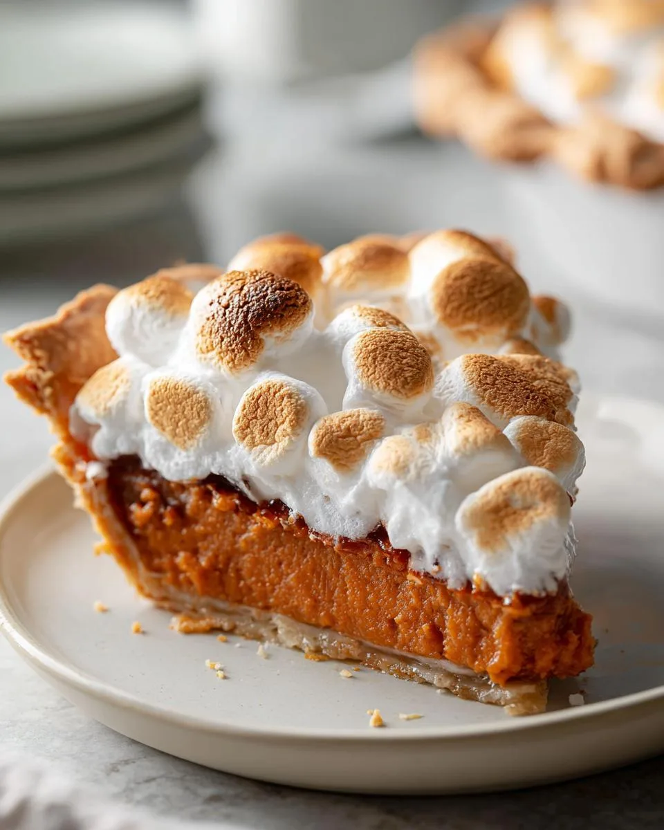 Sweet Potato Pie with Marshmallow - detail 1