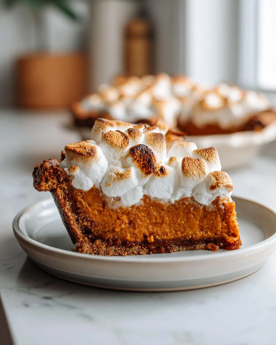 Sweet Potato Pie with Marshmallow - detail 2