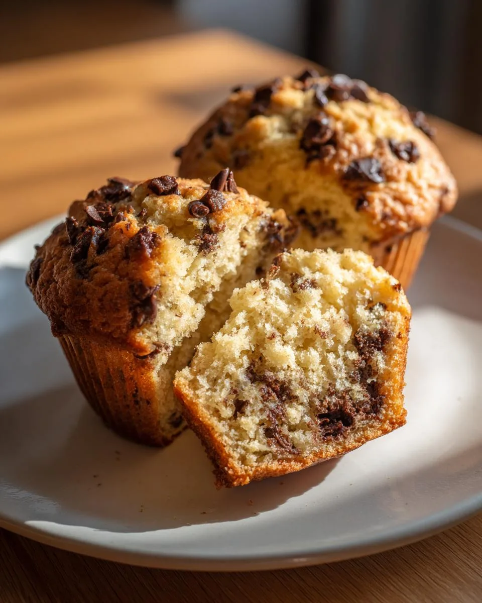 Vegan Chocolate Chip Muffins - detail 1