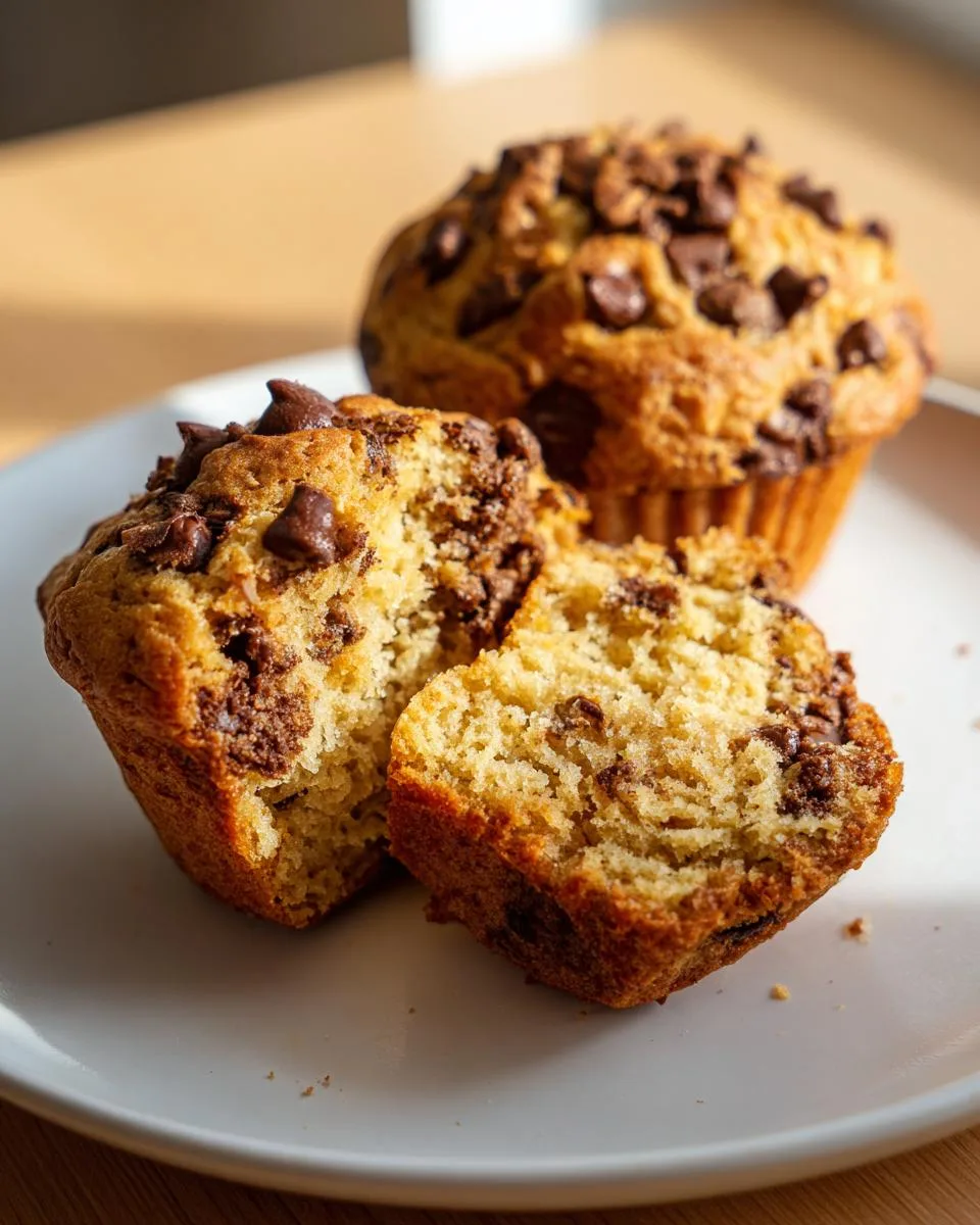 Vegan Chocolate Chip Muffins - detail 3
