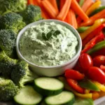 Veggie Platter with Green Goddess Dip