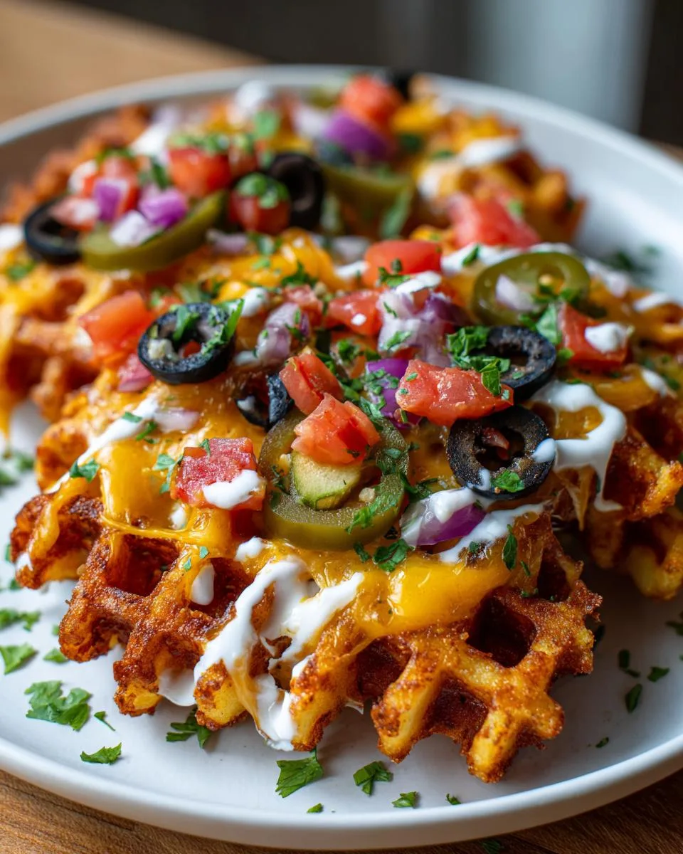 Waffle Fry Nachos - detail 1