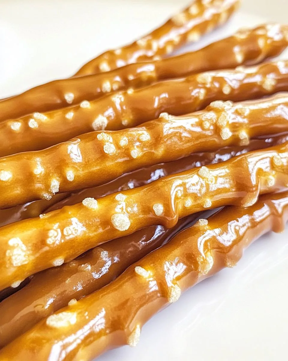 Caramel Pretzel Rods - detail 1