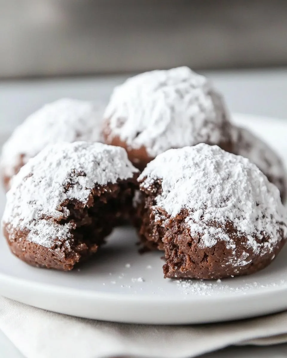 Irresistible Chocolate Snowball Cookies With a Rich 1-2-3 Recipe 5 Chocolate Snowball Cookies - detail 2