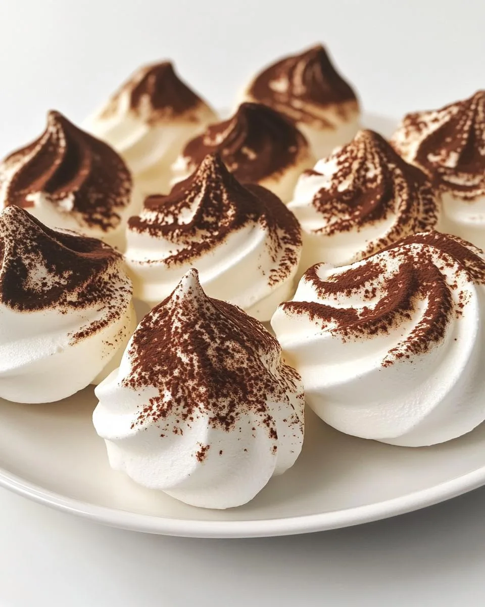 Chocolate Swirl Meringues - detail 2