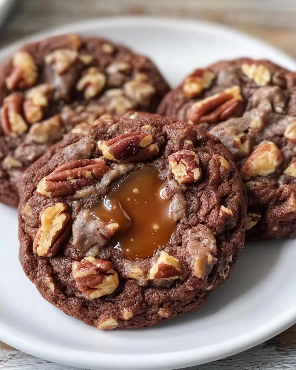 Chocolate Turtle Cookies - detail 1