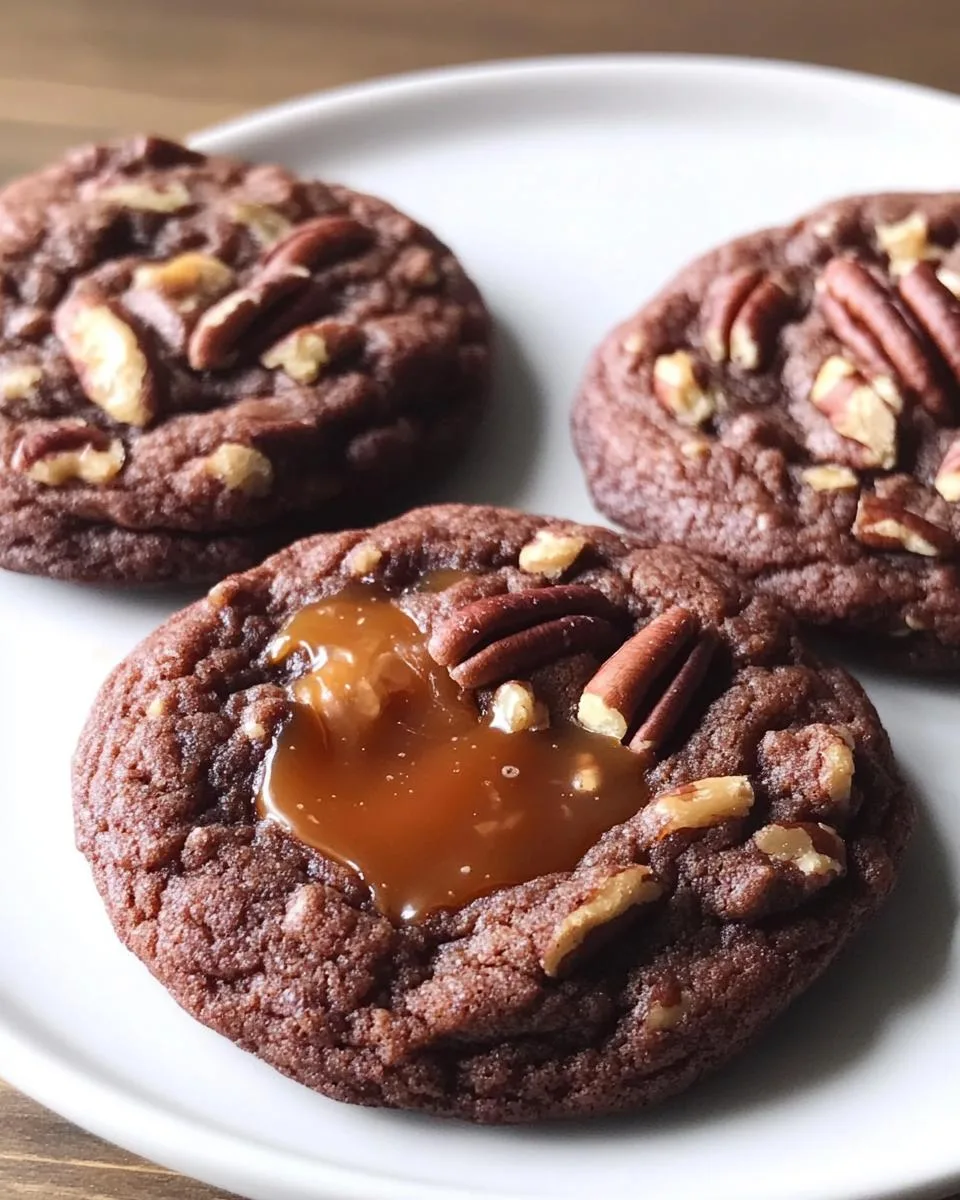 Chocolate Turtle Cookies - detail 2