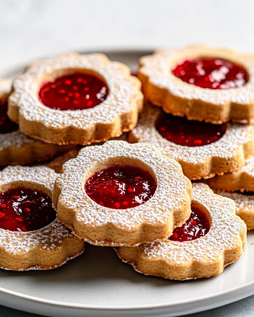 Christmas Linzer Cookies - detail 1
