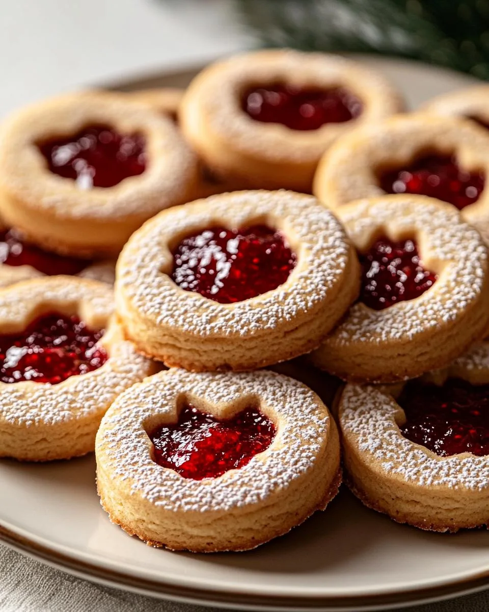 Christmas Linzer Cookies - detail 2
