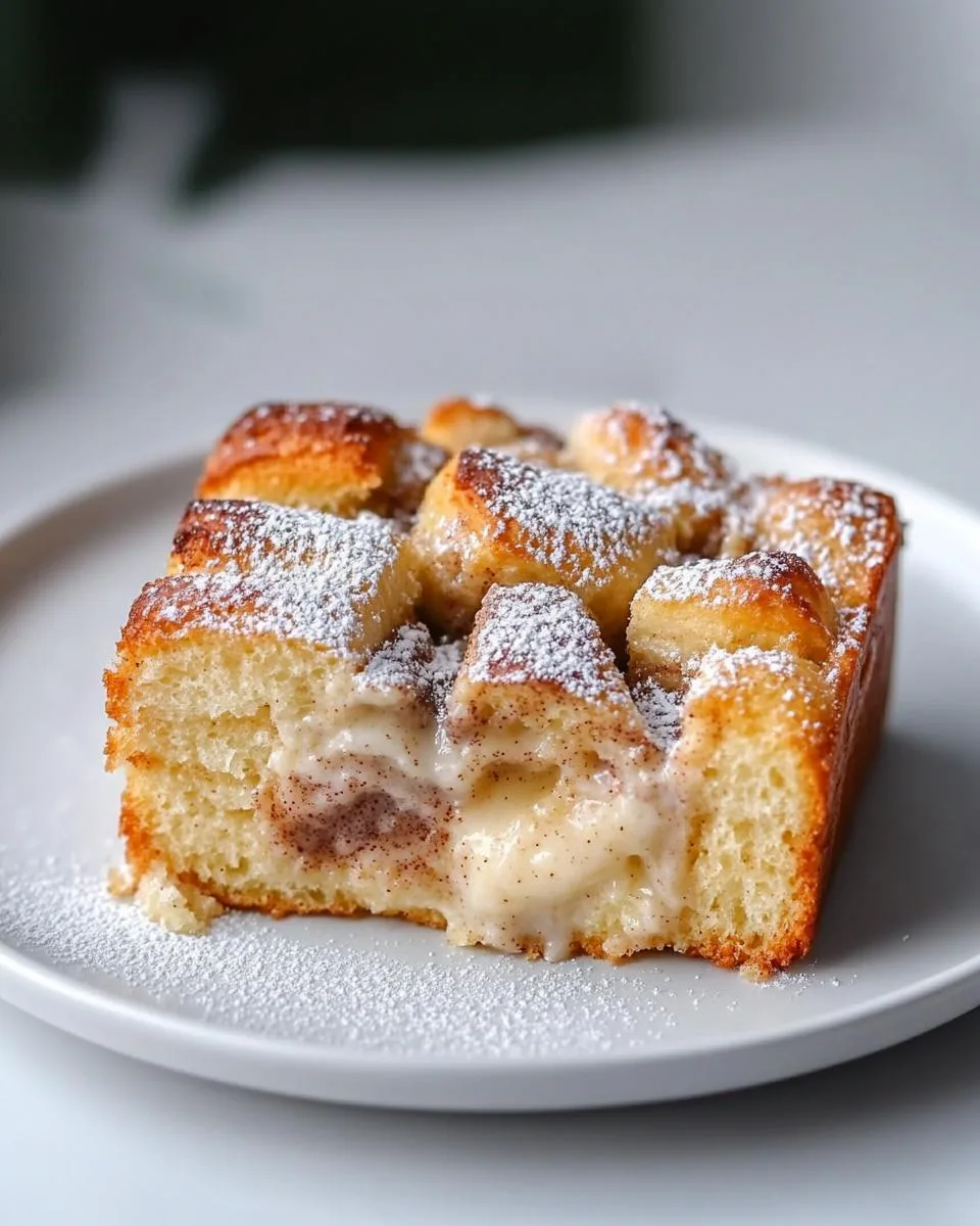 Cinnamon Roll Bread Pudding - detail 2