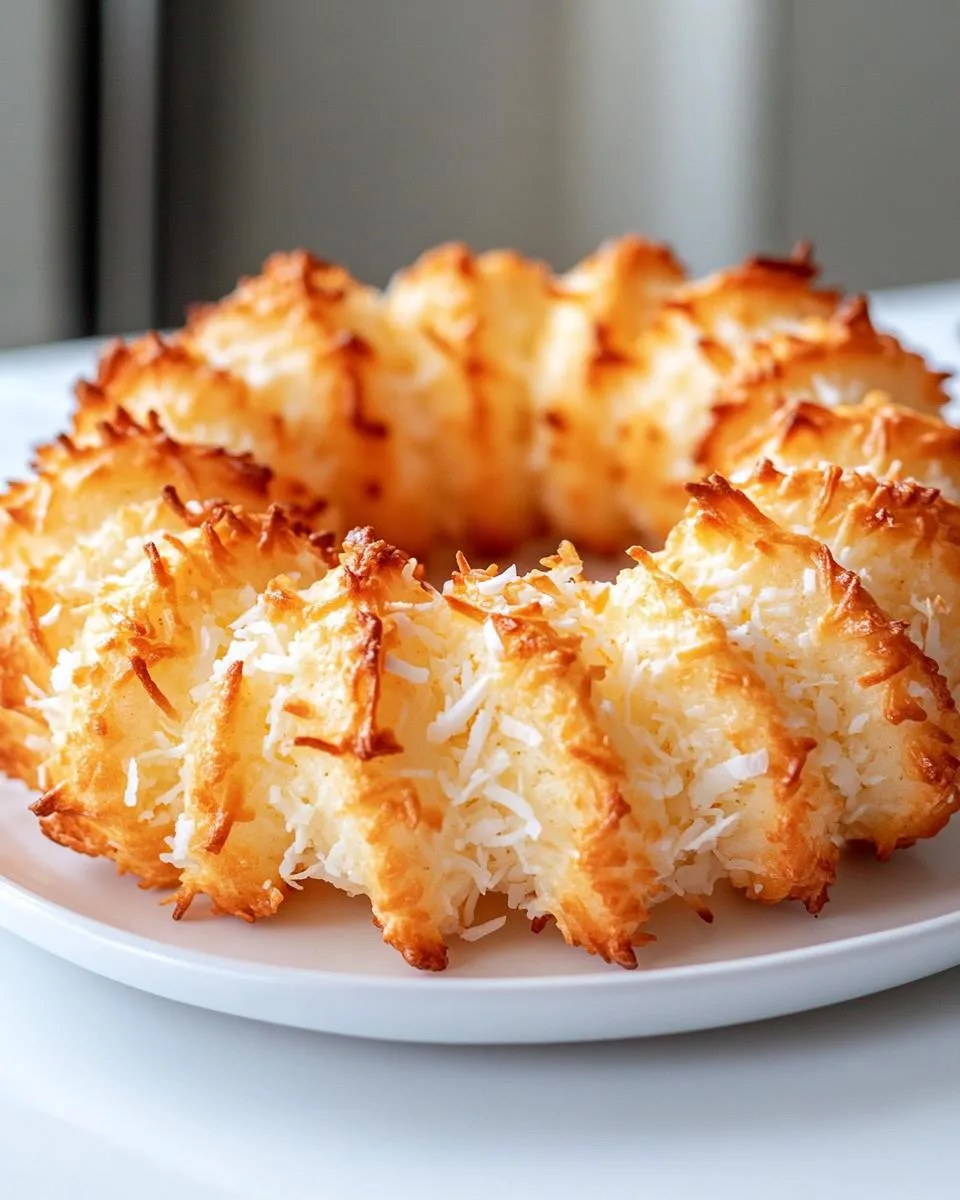 Coconut Macaroon Wreath - detail 2